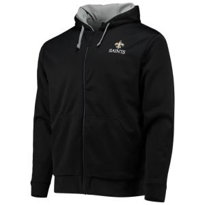 new orleans saints zipper hoodie