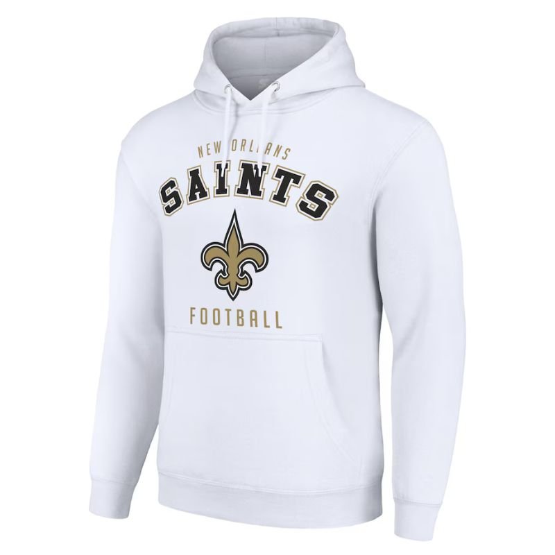 white new orleans saints hoodie white new orleans saints hoodie